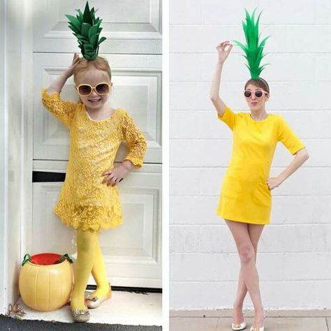 Adorable! Food Costumes Diy, Pizza Halloween Costume, Pineapple Costume Diy, Pineapple Halloween, Cotton Candy Costume, Avocado Costume, Candy Corn Costume, Taco Costume, Food Halloween Costumes