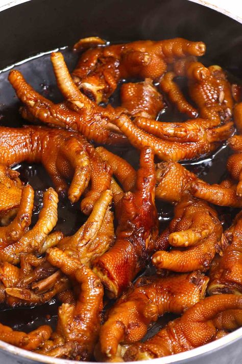 Easy Chicken Feet Recipe (Chinese Dim Sum Style) Chicken Feet Korean Recipe, Spicy Chicken Feet Recipe, Dim Sum Chicken Feet Recipe, Chicken Feet Recipe Easy, Chicken Feet Recipe, Food In Thailand, Dim Sum Restaurant, Chinese Dim Sum