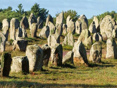 Magical standing stones of Carnac, Brittany - The Good Life France  : The Good Life France Megalithic Monuments, Brittany France, Standing Stone, Sacred Stones, Ancient Mysteries, Stonehenge, Magical Places, France Travel, Ancient History