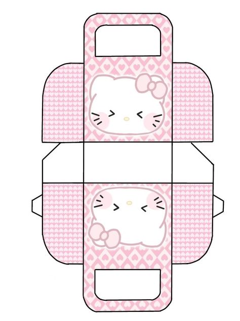 Printable Diy Crafts, Making Paper Flowers, Kitty Crafts, Diy Hello Kitty, Paper Doll Printable Templates, Sanrio Bag, Hello Kitty Colouring Pages, Hello Kitty Printables, Winter Paper