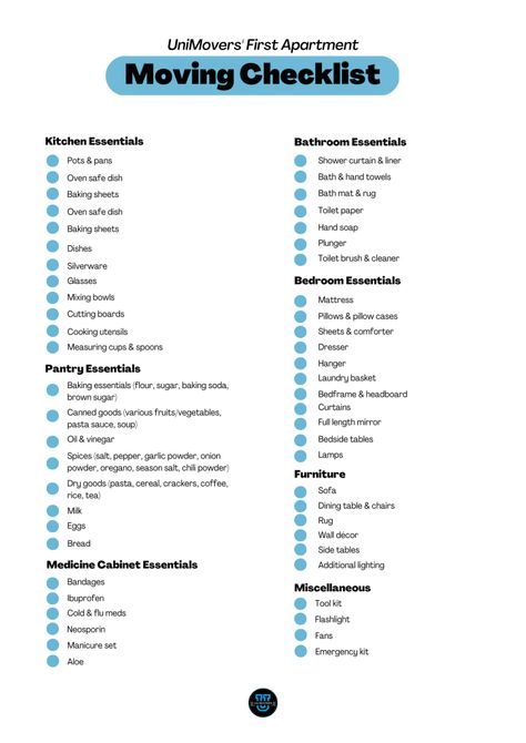 First Flat Checklist, Apartment Shopping, List For Moving Into A New Apartment, What You Need For Your First Apartment, Apartment Search Checklist, Apartment Buying Checklist, Guide To Moving Out For The First Time, Bathroom Essentials Checklist, Apartment Moving Checklist