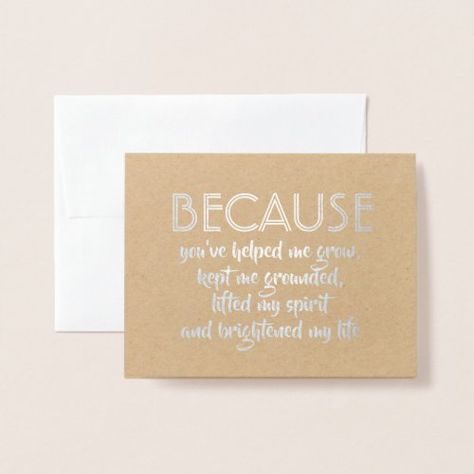 Because You Helped Me Grow - Bridesmaid Proposal for $3.85 - Bridesmaid Card Bridesmaid Proposal Card Messages, Groomsmen Invitation, Groomsman Proposal, Bristol Wedding, Maid Of Honor Proposal, She Made Me, Bridesmaid Proposal Card, Bridesmaid Invitation, Foil Card