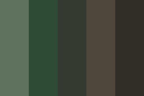 Green And Brown Color Palette, Color Scheme Green, 3 Color Palette, Dark Brown Bedrooms, Tudor Architecture, Brown Color Palette, Green Palette, Green Flooring, Color Schemes Colour Palettes