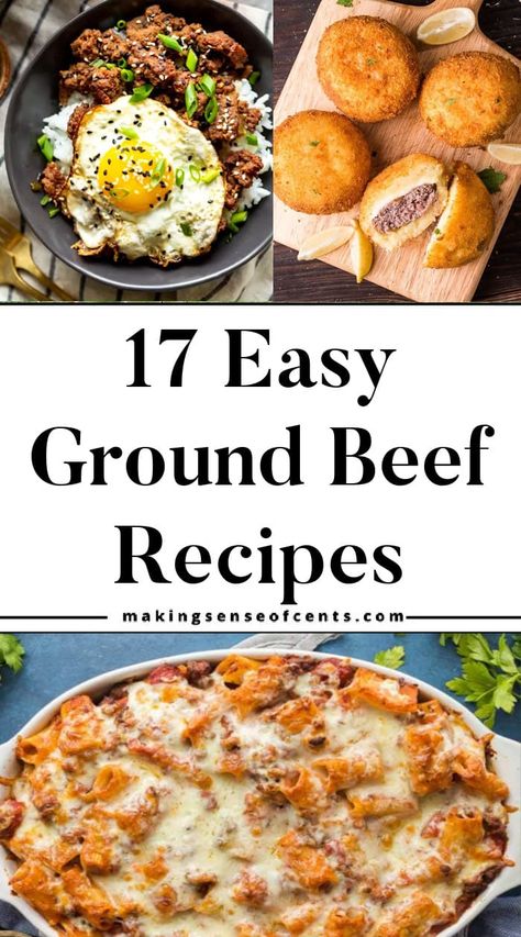 Quick Dinner Recipes Ground Beef, Different Beef Recipes, Hamburgers Meat Recipes, Ground Beef Meals For Two, What Make With Ground Beef, Super Simple Ground Beef Recipes, Easy Hamburger Skillet Recipes, 2 Lb Ground Beef Recipes, Easy Family Dinners With Ground Beef