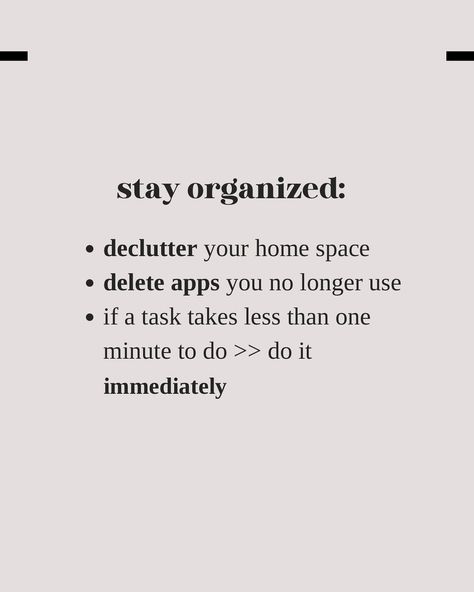 These are a couple of ways to stay organized!! Being organized has many benefits, such as: - reducing stress - more creativity - more productivity - improved health and sleep And much more! Follow me for more! 🤍 Tags: #organization #organized #tidy #tidyhome #clean #cleangirl #itgirl #thatgirl #tips #inspiration #wellness #explore #motivation #mindset #cleaning #cleaningmotivation #personaldevelopment Motivation To Clean, Ways To Stay Organized, Organize Motivation, Improved Health, Being Organized, Cleaning Inspiration, Cleaning Motivation, Declutter Your Home, Clean Room