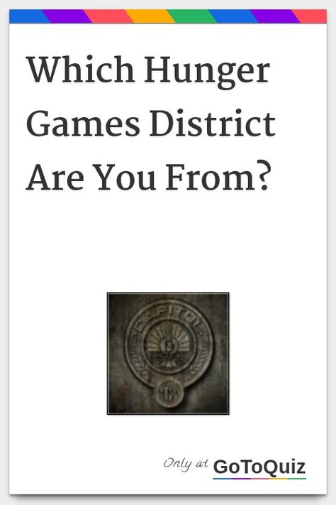 "Which Hunger Games District Are You From?" My result: District 13 District 9 Hunger Games, District 5 Hunger Games, Hunger Games District 13, Hunger Games Quiz, Hunger Games Capitol, Hunger Games Theme, Hunger Games Costume, Hunger Games Outfits, Hunger Games Districts