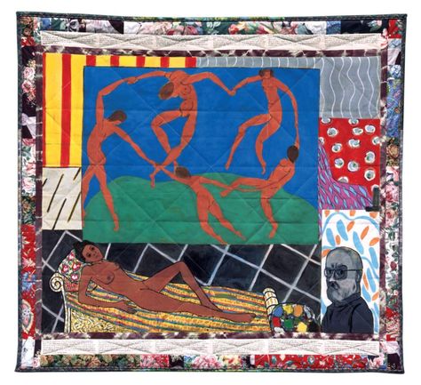 Faith Ringgold, Matisse’s Model: The French Collection Part I, #5 (1991). © Faith Ringgold / ARS, NY and DACS, London, courtesy ACA Galleries, New York 2022. Todd White Art, Faith Ringgold, French Collection, New York Museums, New Museum, Museum Of Contemporary Art, Black Artists, Exhibition Poster, American Artists