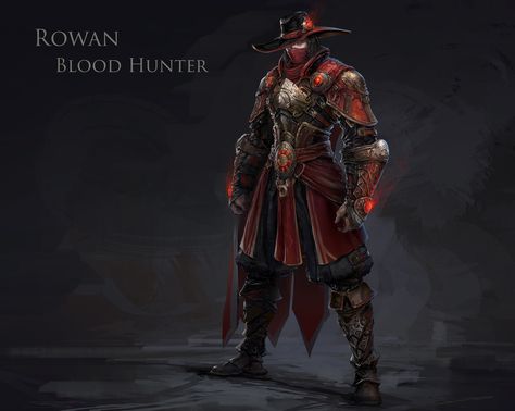 Rowan Blood Hunter by MuYoung Kim | Fantasy | 2D | CGSociety Vampire Hunter Concept Art, Dnd Blood Hunter, Blood Hunter, Vampire Hunter D, Vampire Hunter, 8bit Art, Fantasy Armor, Fantasy Warrior, 판타지 아트