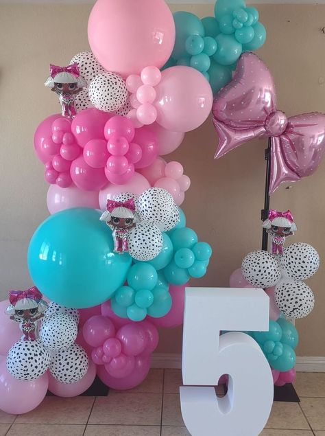 Lol Surprise Balloon Garland, Lol Doll Balloon Garland, Lol Balloon Garland, Lol Balloons, Lol Balloon Decorations, Lol Birthday Party Ideas Decorations, Lol Party Ideas, Lol Surprise Dolls Party Ideas, Double Birthday Parties