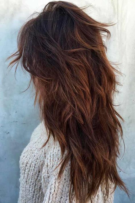 How To Choose The Right Layered Haircuts | LoveHairStyles.com Hairstyles Crochet, Long Shag Haircut, Layered Haircuts With Bangs, Haircuts For Long Hair With Layers, Long Layered Haircuts, Shag Haircut, Black Hairstyles, Long Layered Hair, Haircuts For Long Hair