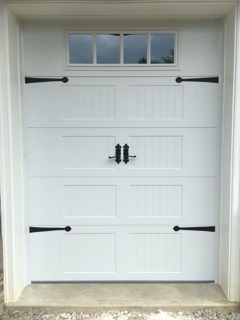 Love the ornamental handles on this golf cart garage door Golf Cart Garage Ideas, Cart Door, Garage Door Dimensions, Pantry Laundry Room Combo, Golf Garage, Small Garage Door, Golf Cart Garage, House Gym, Garage Door Styles