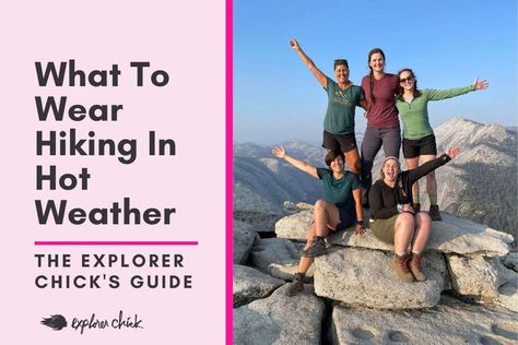 - It’s getting hot in here! Check out our top picks for hot weather hiking clothing so you can have an easy-breezy adventure without overheating. Outfit Hot Weather, What To Wear Hiking, Hiking Clothing, Hiking Outfits, Julian Alps, Summer Hike, Hiking National Parks, Humid Weather, Hot And Humid