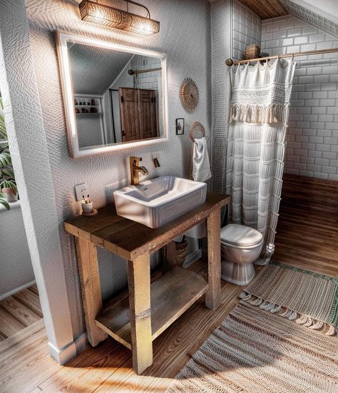 Bathroom with vanity area