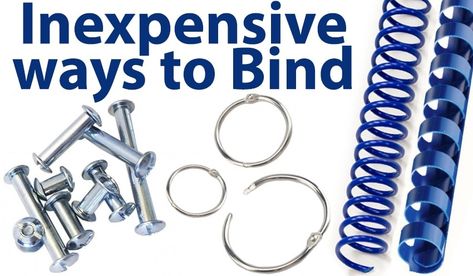 Binding101 Resource Center - Most Inexpensive Ways to Bind Documents | Binding101.com | Binding101