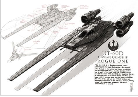 ArtStation - U Wing Gunship - ROGUE ONE - fanart, Shane Molina Shane Molina, U Wing, Star Wars Ships Design, Speeder Bike, Star Wars Spaceships, Star Wars Design, Star Wars Models, Star Wars Vehicles, Wing Design