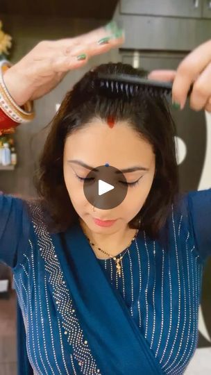 8.6M views · 205K reactions | Self hairstyle for wedding guest 😍 #followｍe @sangeeta_singh_hairstyles @sangeeta_boutique_official @sangeetacreation_06 | Sangeeta.Singh.hairstyles | Alisha Chinai · It's Rocking Simple Hair Do For Wedding Guest, Short Hair Hairstyles For Wedding Indian, Haïr Style For Wedding Guest, Simple Wedding Guest Hair, Self Hairstyle, Hairstyle For Wedding Guest, Alisha Chinai, Hairstyle For Wedding, Guest Hair