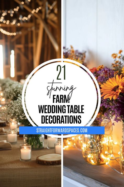 Stunning farm-style wedding table decorations featuring rustic charm and boho details. Rustic Boho Fall Wedding Centerpieces, Farm To Table Centerpiece Ideas, Farm Style Table Decor Wedding, Farmhouse Centerpiece Wedding, Simple Fall Weddings On A Budget, Wine Bottle Table Centerpieces, Wedding Decor For Long Tables, Neutral Wedding Decor Table, Long Table Centerpieces Wedding Simple