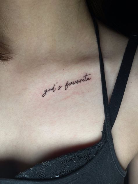 I Could Be In Love Forever Tattoo, Message Barrett Tattoos, God’s Favorite Tattoo, Lyhfml Tattoo, Nessa Inspired Tattoos, God's Favorite Tattoo, Gods Favourite Tattoo, Nessa Barrett Tattoo Ideas, God First Tattoos