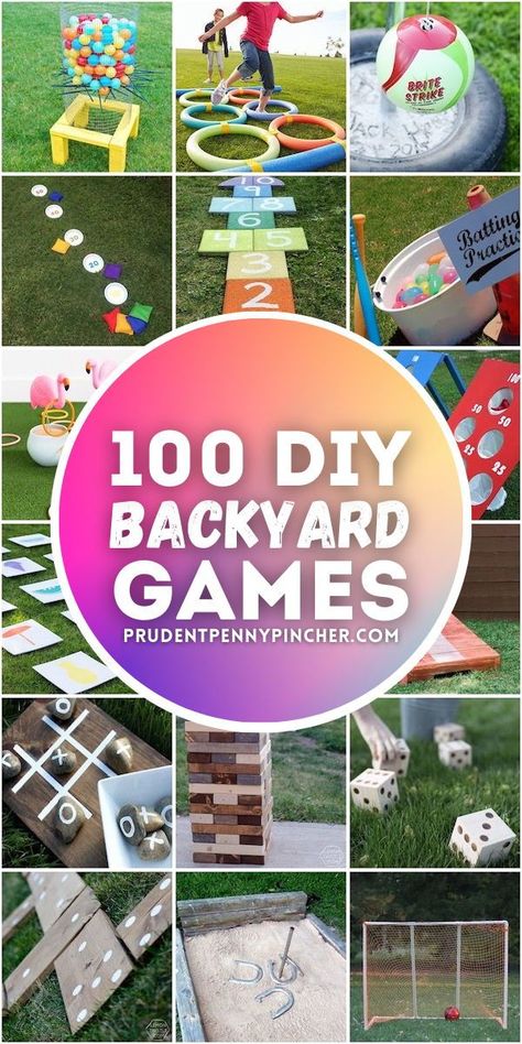 Keep your kids and guests entertained all summer long with these DIY backyard games. These outdoor games are perfect for kids, teens and adults. Plus, you can make these backyard summer activities on a budget. Outdoor Ideas Activities, Easy Outdoor Birthday Party Games, Outdoor Obstacle Course For Adults, Large Games For Outside, Dollar Tree Games Outdoor, Summer Outdoor Activities For Kids 8-10, Connect Four Yard Game Diy, Outdoor Games For Middle Schoolers, Outdoor School Games