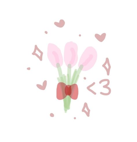 Instagram Highlight Cover Flower, Cute Love Icons, Pink Flowers Drawing, Flower Widget, Cute Flower Drawing, Flower Cute, Flowers Cute, Flower Icons, Cute Flowers