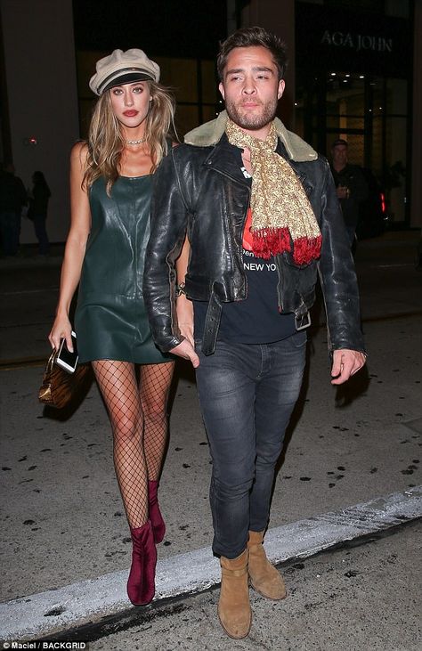 Date night: Ed Westwick stepped out for dinner with girlfriend Jessica Serfaty at Catch LA... Casual Mens Fashion, Jessica Serfaty, Korean Fashion Ideas, With Girlfriend, Ed Westwick, Women Seeking Men, Mens Fashion Inspiration, Useful Tips, Fashion Night