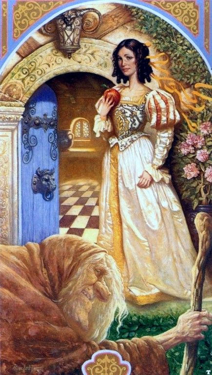 "Snow White"  Art by Petar Meseldzija - A Story From The Brothers Grimm Fairy Tales - Germany (1812) Brothers Grimm Snow White, Snow White Art, Brothers Grimm Fairy Tales, German Fairy Tales, Fairytale Stories, Brothers Grimm, Grimm Fairy Tales, Fairytale Illustration, Vintage Fairies