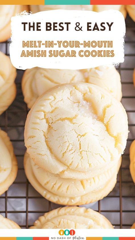 Cookie Recipes Salted Butter, Cookies With Unsalted Butter, Melt In Your Mouth Cookies Recipe, Amish Sugar Cookie Recipe, Melt In Your Mouth Cookies, Melt In Your Mouth Peanut Butter Cookies, Melt In Your Mouth Sugar Cookies, Amish Sugar Cookies Taste Of Home, Amish Sugar Cookies