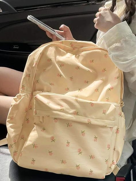 Cheap Backpacks, Functional Backpack, Pattern Backpack, Backpack For Teens, Patterned Backpack, Style Preppy, Classic Casual, Classic Backpack, Girl Backpacks