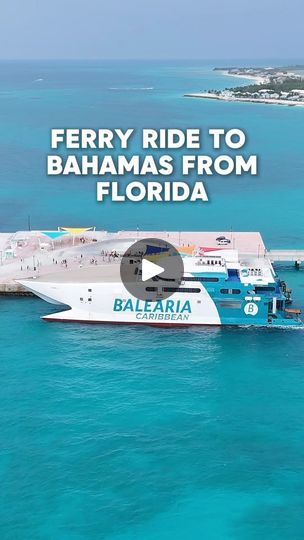 939K views · 19K reactions | Save this for your next day trip or escape from Florida! 📌😍🏖️ 

If you didn’t know, less than 50 miles from South Florida is the most serene tropical paradise, Bimini Island 🇧🇸 It’s a small island part of the Bahamas that I recommend you explore by golf cart! 🛺 

⛴️ It’s just a short ferry ride on board @baleariacaribbean so you can also visit for a day trip! 

They depart at 9 AM and return the same day several days a week or you can book a stay with Resorts World Bimini
⏰ Ferry ride is 2 hours 
💵 They have packages for a 2 or 3 nights hotel stay with a round trip ferry ticket for $449 on select dates! 

Share with someone you need to visit with! 

📍 Ft. Lauderdale, Florida to Bimini, Bahamas 🇧🇸 
Follow for more Florida staycations & day trips! 🩵
Sa Cheap Destinations, Florida Beach Resorts, Bimini Islands, Bimini Bahamas, Florida Activities, Ft Lauderdale Florida, Fl Keys, Florida Travel Guide, Miami Vacation