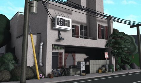 Bloxburg City Layout, Tiny Japanese Apartment, Japan Apartment, Bloxburg City, Zicxa Photos, Minecraft Town, Bloxburg Town, Nyc Townhouse, Japanese Apartment