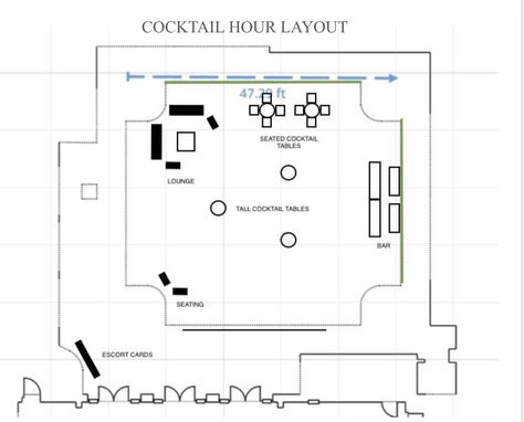 Cocktail Hour Layout, Cocktail Reception Layout, Wedding Reception Layout, Reception Layout, Cocktail Reception, Charleston Wedding, Cocktail Hour, Charleston, Wedding Reception