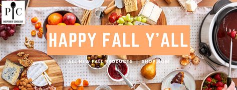 LOVE fall Fall Pampered Chef, Pampered Chef Party, Virtual Party, Love Fall, Happy Fall Y'all, Welcome To The Party, Pampered Chef, Party Banner, Happy Fall