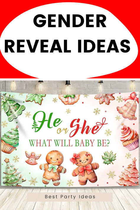 Get into the festive spirit with these delightful Christmas gender reveal ideas! 🎄✨ From simple gender reveal concepts to new and cute ways to share the big news, these ideas are perfect for a holiday celebration. Think cozy decorations, fun games, and sweet treats that will wow your guests. Spread the cheer and the surprise this holiday season! 🎉💖 #ChristmasGenderReveal #PartyIdeas #CuteReveal #SimpleReveal Christmas Gender Reveal Decorations, Santa Baby Gender Reveal Ideas, Christmas Gender Reveal Ideas, Christmas Deocr, Unique Gender Reveal Ideas, Creative Party Themes, Baby Gender Reveal Ideas, Unique Gender Reveal, Simple Gender Reveal