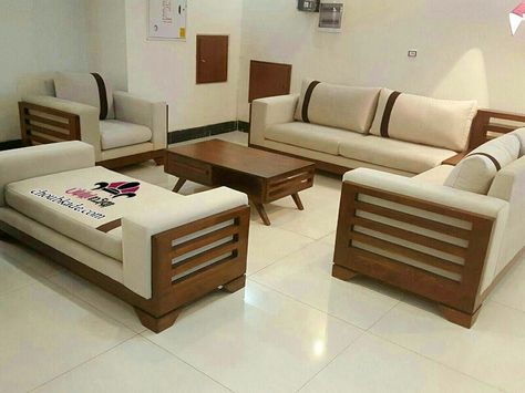 Sofa Design Wood, Wooden Sofa Set Designs, Wooden Sofa Designs, Room Furniture Design, Sofa Bed Design, Living Room Sofa Set, Modern Sofa Designs, Wooden Sofa Set, Fa Fal