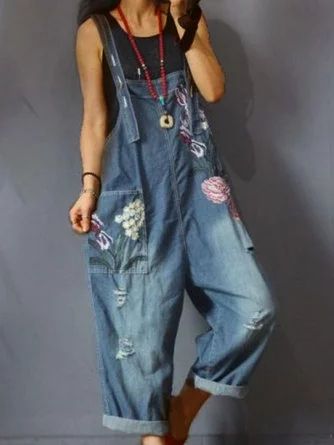 Denim ＆ Jeans Page 2 | JustFashionNow Embroidered Overalls, Ripped Overalls, Affordable Jeans, Overalls Vintage, Diy Jeans, Skirt Denim, Denim Patterns, Skirt Maxi, Modest Clothing