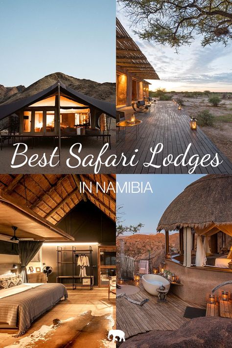 Best Safari In Africa, Best Safari Destinations, Africa Resort, African Resort, Safari Lodge Interior, Travel Namibia, Safari Honeymoon, Africa Safari Lodge, African Safari Lodge