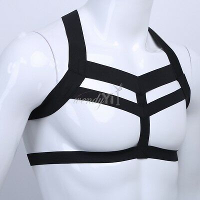 Men PU Leather Full Body Chest Harness Lingerie Cosplay Clubwear Costume Belts | eBay Gay Costume, Elastic Harness, Harness Fashion, Chest Harness, Lingerie Costume, Lingerie For Men, Body Harness, Leather Harness, Jewelry Wedding