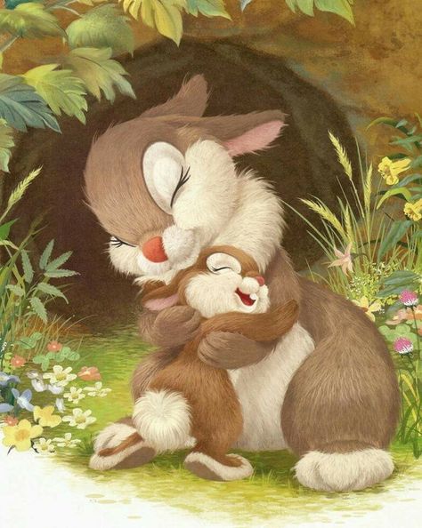 Que tierno Tre Kunst, Disney Mignon, 동화 삽화, Art Mignon, Rabbit Art, Bunny Art, Art Disney, Disney Drawings, Cute Disney