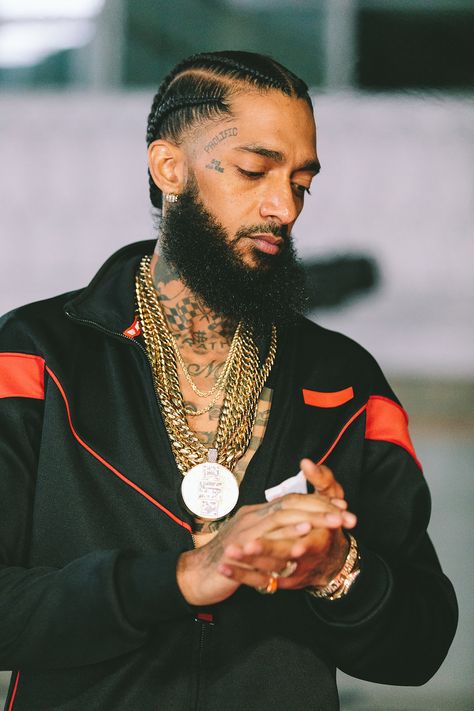 Lauren London Nipsey Hussle, Hip Hop Classics, Lauren London, Nipsey Hussle, Gangsta Rap, Face Tattoos, Hip Hop Art, American Rappers, Hip Hop Rap