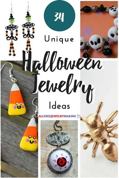 34 Unique Halloween Jewelry Ideas Halloween Friendship Bracelet, Halloween Jewelry Ideas, Pink Costume Jewelry, Skull Necklaces, Halloween Jewelry Diy, Spooky Jewelry, Halloween Costume Jewelry, Pumpkin Patterns, Thanksgiving Jewelry