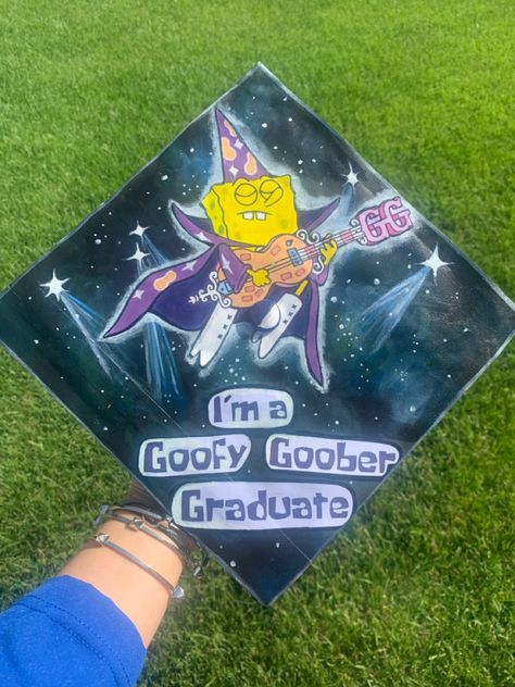 Grad Cap Ideas Spongebob, Graduation Cap Designs Naruto, Cap Decoration Graduation Minecraft, Phineas And Ferb Graduation Cap, College Graduation Cap Ideas Funny, Wall-e Graduation Cap, Graduation Cap Designs Minecraft, Greta Van Fleet Graduation Cap, High School Grad Cap Ideas Funny