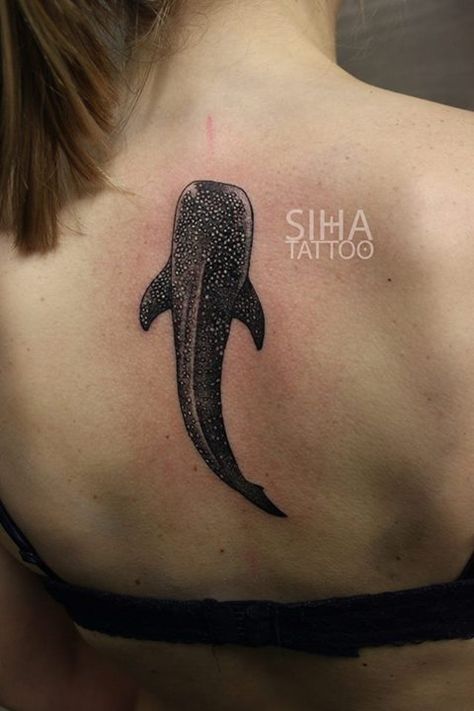 Whale Shark Tiburón Ballena done by Jota Workink Class at Siha Tattoo Barcelona Whale Shark Tattoo Design, Shark Tattoo Design, Whale Shark Tattoo, Hai Tattoo, Ocean Sleeve Tattoos, Marine Tattoo, Whale Tattoo, Whale Tattoos, Marquesan Tattoos