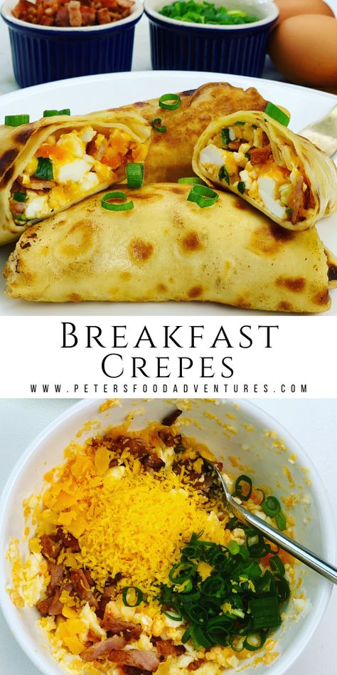 Leftover Crepes Ideas, Crepes Ideas Breakfast, Lasagna Crepes, Cream Filling For Crepes, Crepe Filling Ideas Savory, Breakfast Crepes Filling, Crepes Brunch, Crepe Recipe Filling, Crepe Ideas