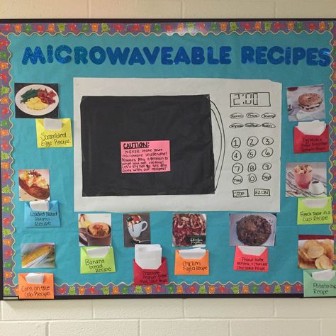 "Microwaveable recipes" Family And Consumer Sciences Bulletin Board Ideas, Resident Advisor Programs, Passive Ra Programs, Ra Passive Programs Ideas, Microwaveable Recipes, Res Life Programs, Resident Assistant Programs, Ra Program Ideas, Resident Assistant Door Decs