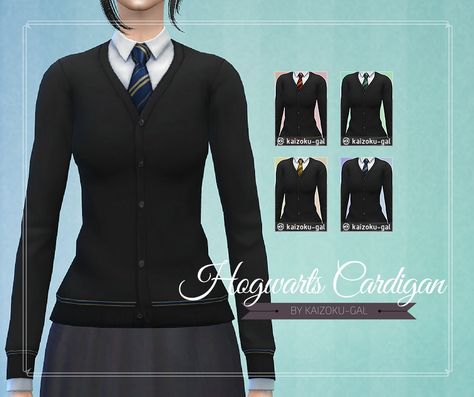 I know these have been done before, but being the perfectionist I am I wasn’t entirely pleased with the other versions available, so I’ve decided to make my own. 4 colors Maxis match Male & female... Sims 4 Cc Hogwarts Clothes, Hogwarts Uniform Sims 4 Cc, Sims 4 Cc Harry Potter Uniform, Sims 4 Cc Slytherin, Hogwarts Sims 4, Hogwarts Legacy Mods, Harry Potter Yule Ball Dresses, Sims 4 Harry Potter, Maxis Match Male