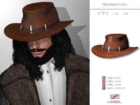 Ts4 Cowboy Hat, Sims 4 Cc Cowboy Hat Male, Sims 4 Cowboy Clothes, The Sims 4 Western Cc, Arthur Morgan Sims 4, Sims 4 Old West Cc, Cowboy Sims 4 Cc Clothes, Farmer Sims 4 Cc, Sims 4 Male Cowboy Cc