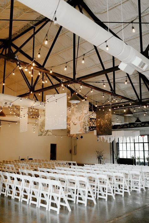 See The Westside Warehouse, a beautiful Atlanta wedding venue. See prices, detailed info, and photos for Georgia wedding reception venues. Wedding Venues Atlanta Ga, Warehouse Wedding Reception, Wedding Venue Atlanta, Atlanta Wedding Venues, Georgia Wedding Venues, Bistro Lights, Warehouse Wedding, Ceremony Seating, Affordable Wedding Venues