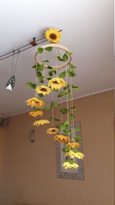 Sunflower Nursery, Easy Diy Room Decor, Seni Dan Kraf, Pinterest Diy Crafts, Kraf Diy, Diy Crafts Paper Flowers, Fun Easy Crafts, Easy Diy Art, Diy Creative Crafts