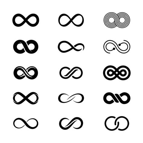 3d Infinity Symbol, Infinity Link Tattoo, 8 Infinity Symbol, Eternity Logo Design, Infinity Design Symbol, Logo Reference Ideas, Infinity Doodle, Tattoo Infinity Symbol, Infinity Logo Design