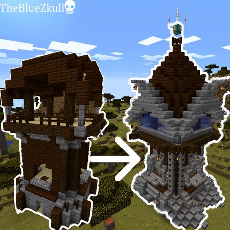 Tower House Minecraft, Fantasy Tower, Tower House, Minecraft Designs, Minecraft Houses, Minecraft, Origami, Tower, Turn Ons